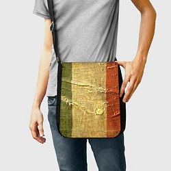 Сумка на плечо Флаг Италии Мешковина Flag of Italy Burlap, цвет: 3D-принт — фото 2