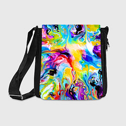 Сумка на плечо Неоновые всплески красок Лето Neon splashes of col, цвет: 3D-принт