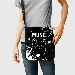 Сумка на плечо Группа Muse и Рок Кот, цвет: 3D-принт — фото 2