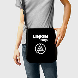 Сумка на плечо Linkin Park логотип и надпись, цвет: 3D-принт — фото 2