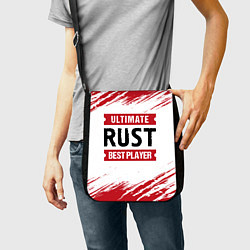 Сумка на плечо Rust: красные таблички Best Player и Ultimate, цвет: 3D-принт — фото 2