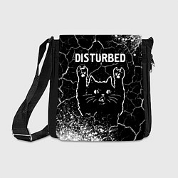 Сумка на плечо Группа Disturbed и Рок Кот, цвет: 3D-принт