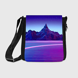 Сумка на плечо Neon mountains - Vaporwave, цвет: 3D-принт