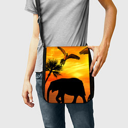 Сумка на плечо Африканский пейзаж, цвет: 3D-принт — фото 2