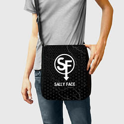 Сумка на плечо Sally Face glitch на темном фоне, цвет: 3D-принт — фото 2
