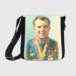 Сумка на плечо Гагарин в орденах, цвет: 3D-принт