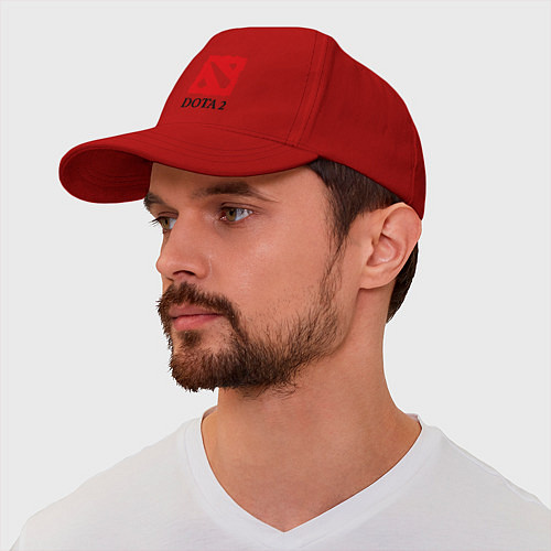Бейсболка Dota 2: Logo / Красный – фото 2