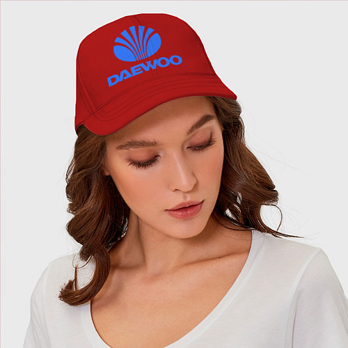 Бейсболка Logo daewoo / Красный – фото 3
