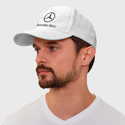 Бейсболка Logo Mercedes-Benz, цвет: белый — фото 2