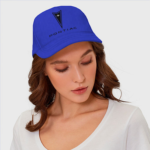 Бейсболка Pontiac logo / Синий – фото 3