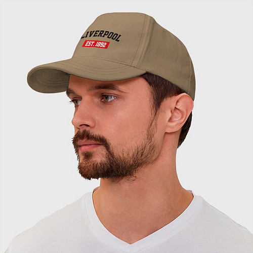 Бейсболка FC Liverpool Est. 1892 / Миндальный – фото 2