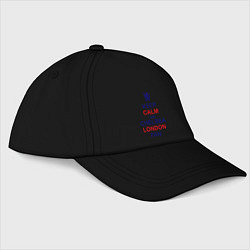 Бейсболка Keep Calm & Chelsea London fan, цвет: черный