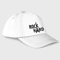 Бейсболка Rock hard, цвет: белый