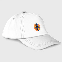 Бейсболка The cunning of the pumpkin, цвет: белый
