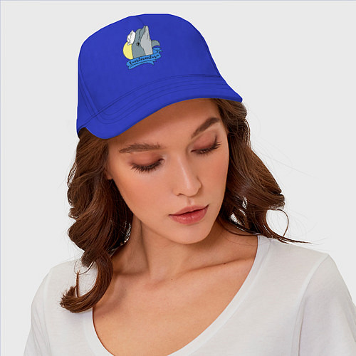 Бейсболка Дельфин на фоне солнца / Синий – фото 4