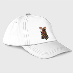 Бейсболка Робот старой технологии, цвет: белый