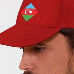 Бейсболка Flag Azerbaijan, цвет: красный — фото 2