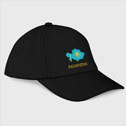 Бейсболка Map Kazakhstan, цвет: черный
