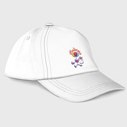 Бейсболка Надюшин единорожка, цвет: белый