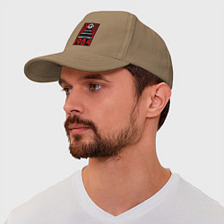 Бейсболка Свобода - это рабство, незнание - сила, цвет: миндальный — фото 2