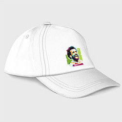Бейсболка Salah Smile, цвет: белый