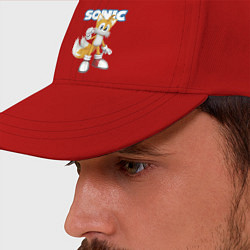 Бейсболка Майлз Тейлз Прауэр Sonic Видеоигра, цвет: красный — фото 2