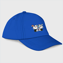 Бейсболка Друзья Cuphead, цвет: синий