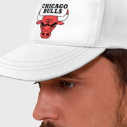 Бейсболка Chicago Bulls, цвет: белый — фото 2