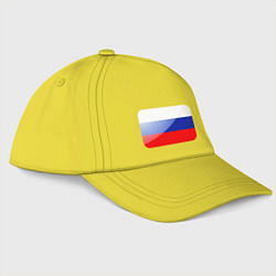 Бейсболка Флаг РФ, цвет: желтый