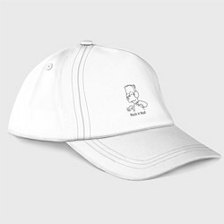Бейсболка Bart Simpson - Rock n Roll, цвет: белый