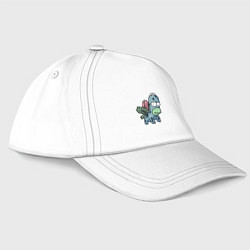 Бейсболка Гомер Бульбазавр, цвет: белый