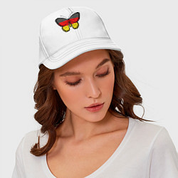 Бейсболка Бабочка - Германия, цвет: белый — фото 2