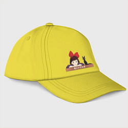 Бейсболка Ведьмина служба доставки: Кики, цвет: желтый