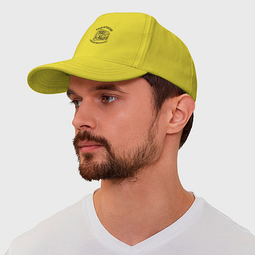 Бейсболка Retro hip hop music / Желтый – фото 2