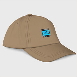 Бейсболка Жизнь проще если добавить воду, цвет: миндальный
