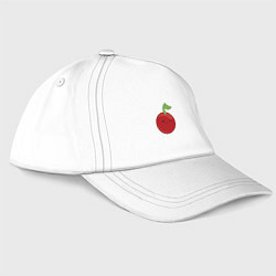 Бейсболка Вишня - suika game, цвет: белый
