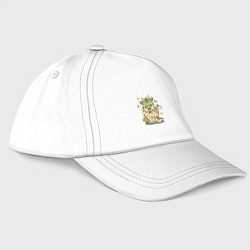 Бейсболка Дракончик, цвет: белый