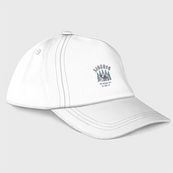 Бейсболка Сибирь - из России с любовью, цвет: белый