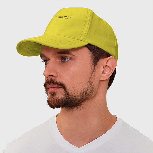 Бейсболка Моя улица - черный / Желтый – фото 2