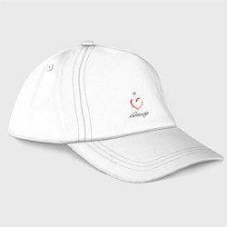 Бейсболка Я люблю айкидо, цвет: белый
