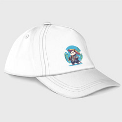 Бейсболка Самурай панда, цвет: белый