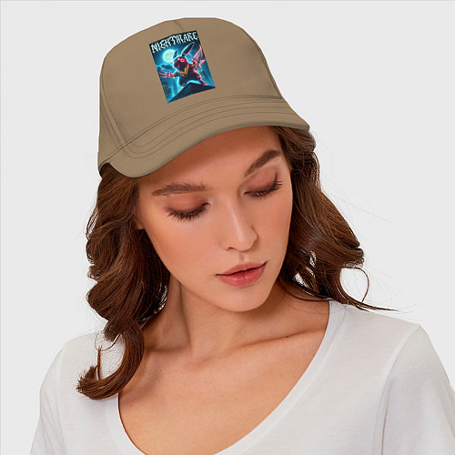 Бейсболка Nightmare - terrible Pikachu neon glow / Миндальный – фото 4