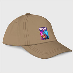 Бейсболка Cyber beersaur - neon glow, цвет: миндальный