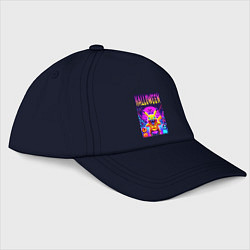 Бейсболка Pikachu - halloween vaporwave, цвет: тёмно-синий