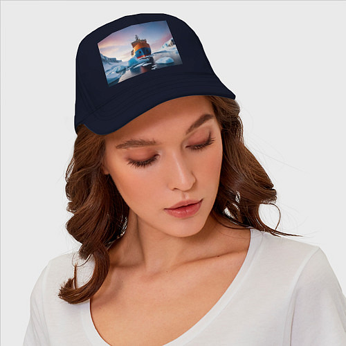 Бейсболка Северный морской путь / Тёмно-синий – фото 4