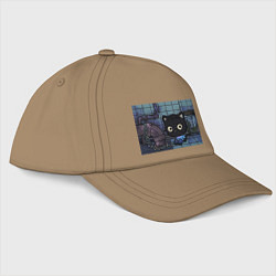 Бейсболка Котик Пила, цвет: миндальный