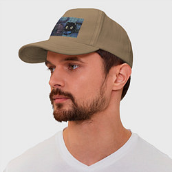 Бейсболка Котик Пила, цвет: миндальный — фото 2