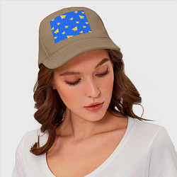 Бейсболка Желтый самолетик, цвет: миндальный — фото 2