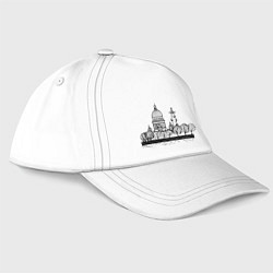 Бейсболка Исаакиевский собор и Ростральная колонна, цвет: белый