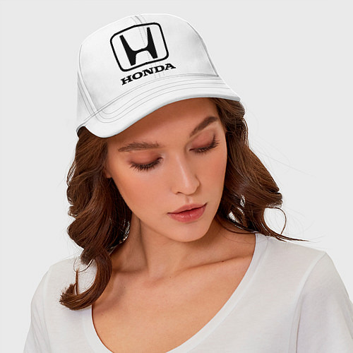 Бейсболка Honda logo / Белый – фото 3